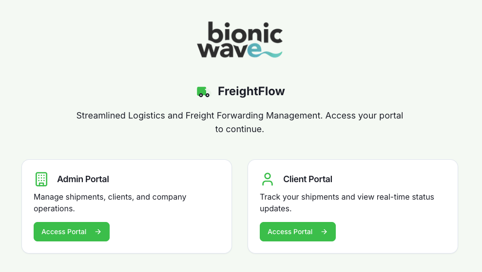 Dashboard de FreightFlow
