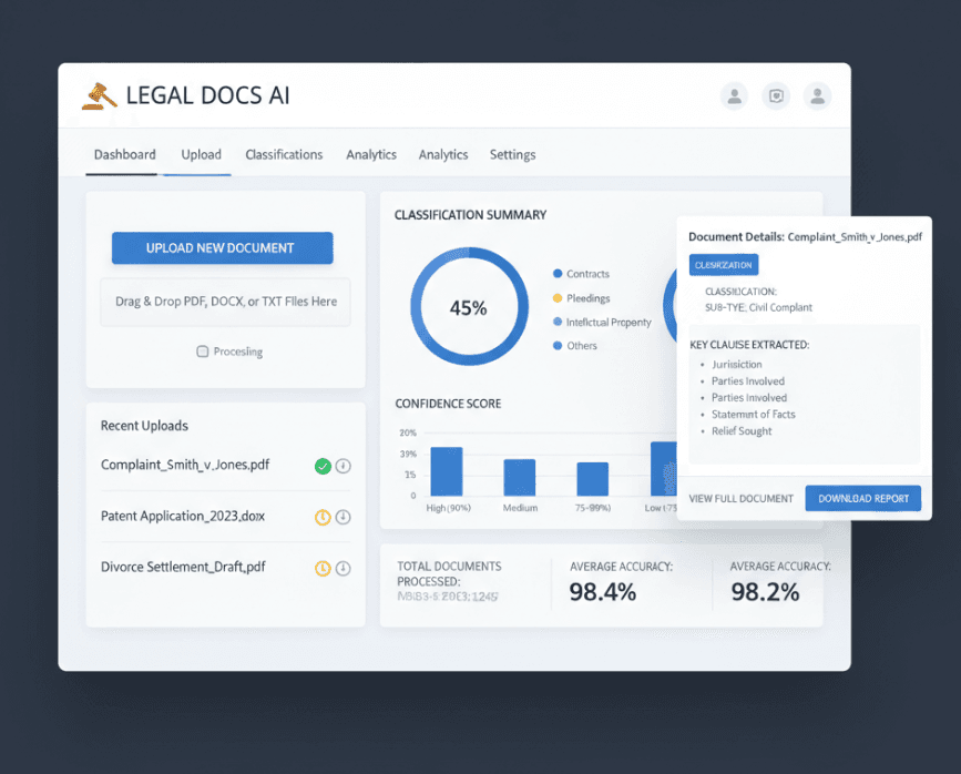 Clasificador de Documentos Legales